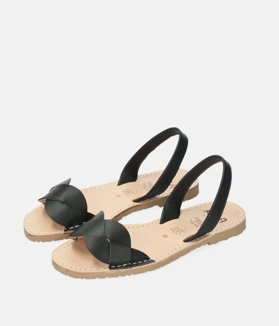 Ria Ria Elegant Black Abarca Sandal Hot