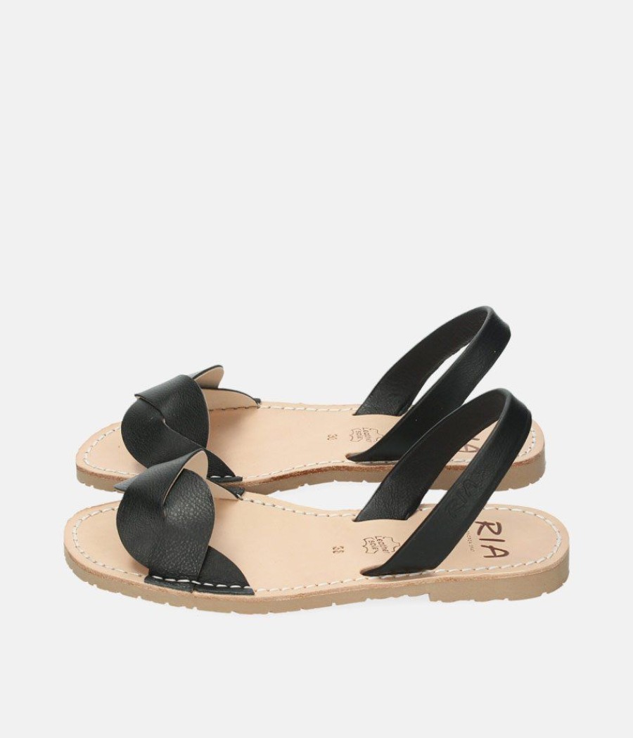 Ria Ria Elegant Black Abarca Sandal Hot