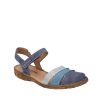 Josef Seibel Cute Blue Multi-Colour Leather Sandals Best