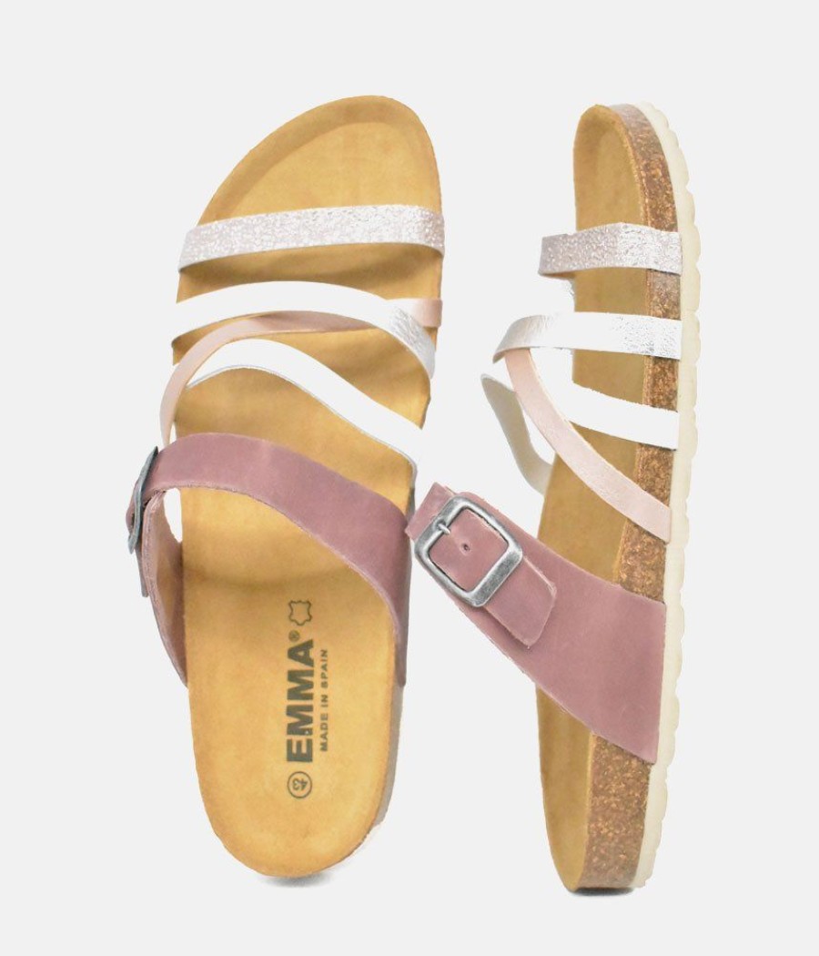 Emma Glam Strappy Combi Pink Sandals Best