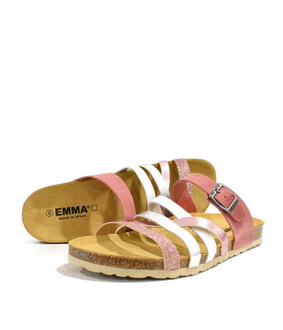 Emma Glam Strappy Combi Pink Sandals Best