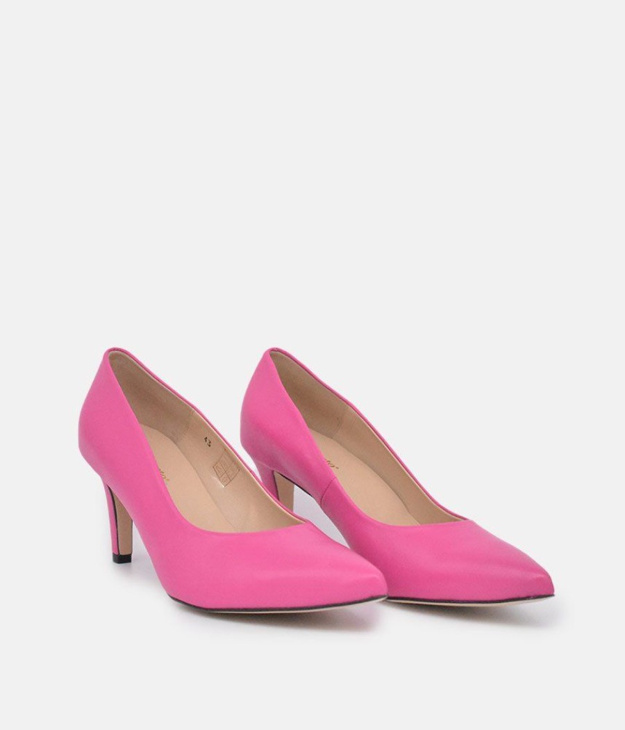 PieSanto Piesanto Premium Pink Leather Heels Clearance