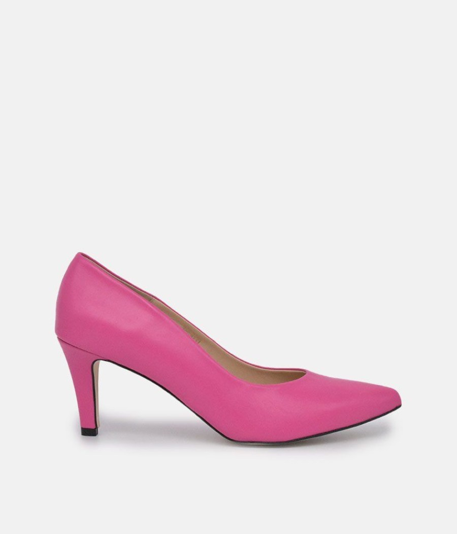 PieSanto Piesanto Premium Pink Leather Heels Clearance