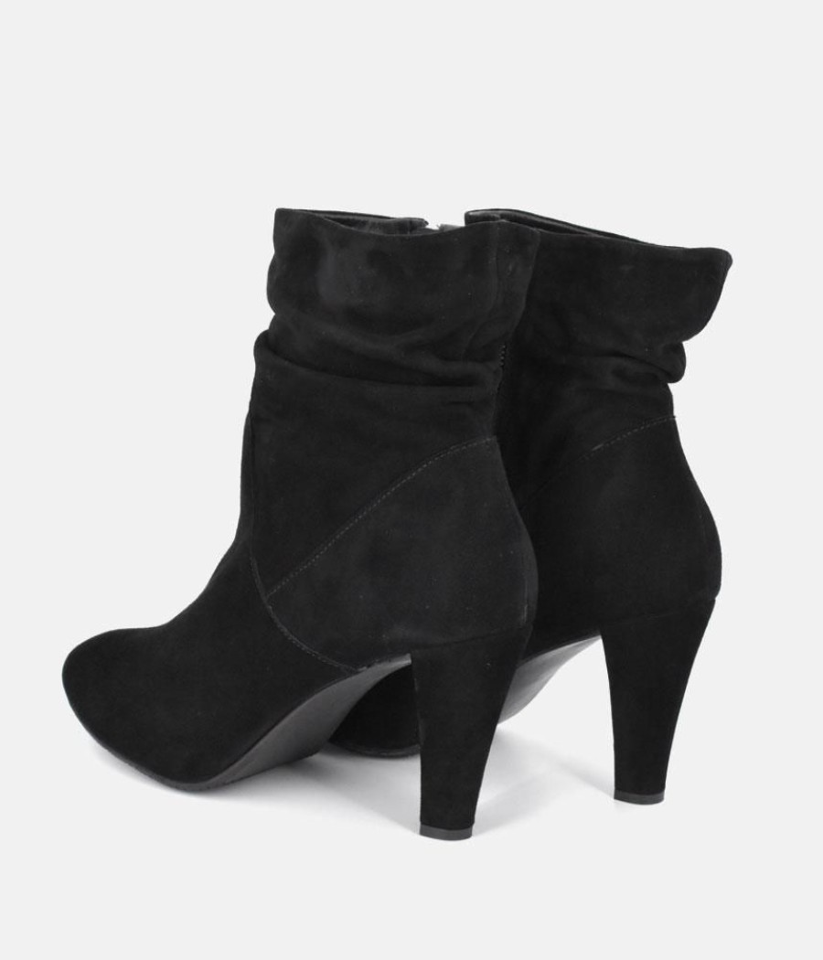 Cinderella Shoes Cinderella Shoes Deluxe Black Suede Ankle Boots New