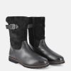 Sioux Sioux Premium Cosy Black Combi Midi Ankle Boots Wholesale