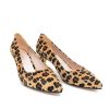 Belle & Lucy Stylish Leopard Midi Heels New