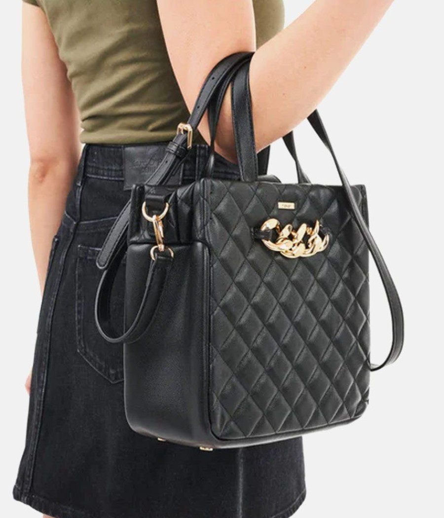 Rieker Rieker Sophisticated Quilted Black Bag Wholesale