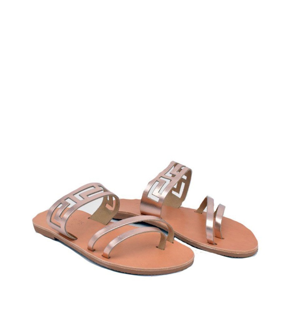 Glaritis Glaritis Fabulous Xenia Metallic Rosegold Sandals Online