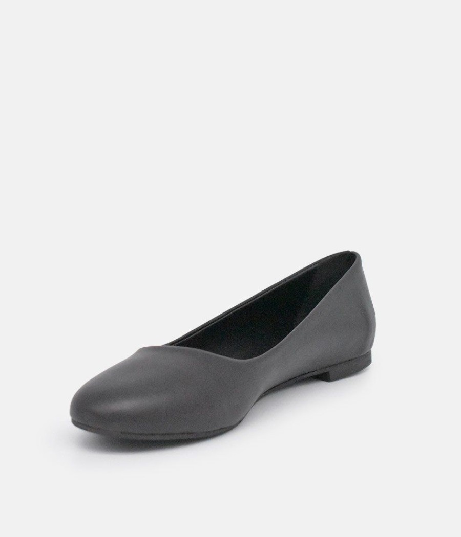 Belle & Lucy Versatile Round Toe Black Ballet Flats Hot