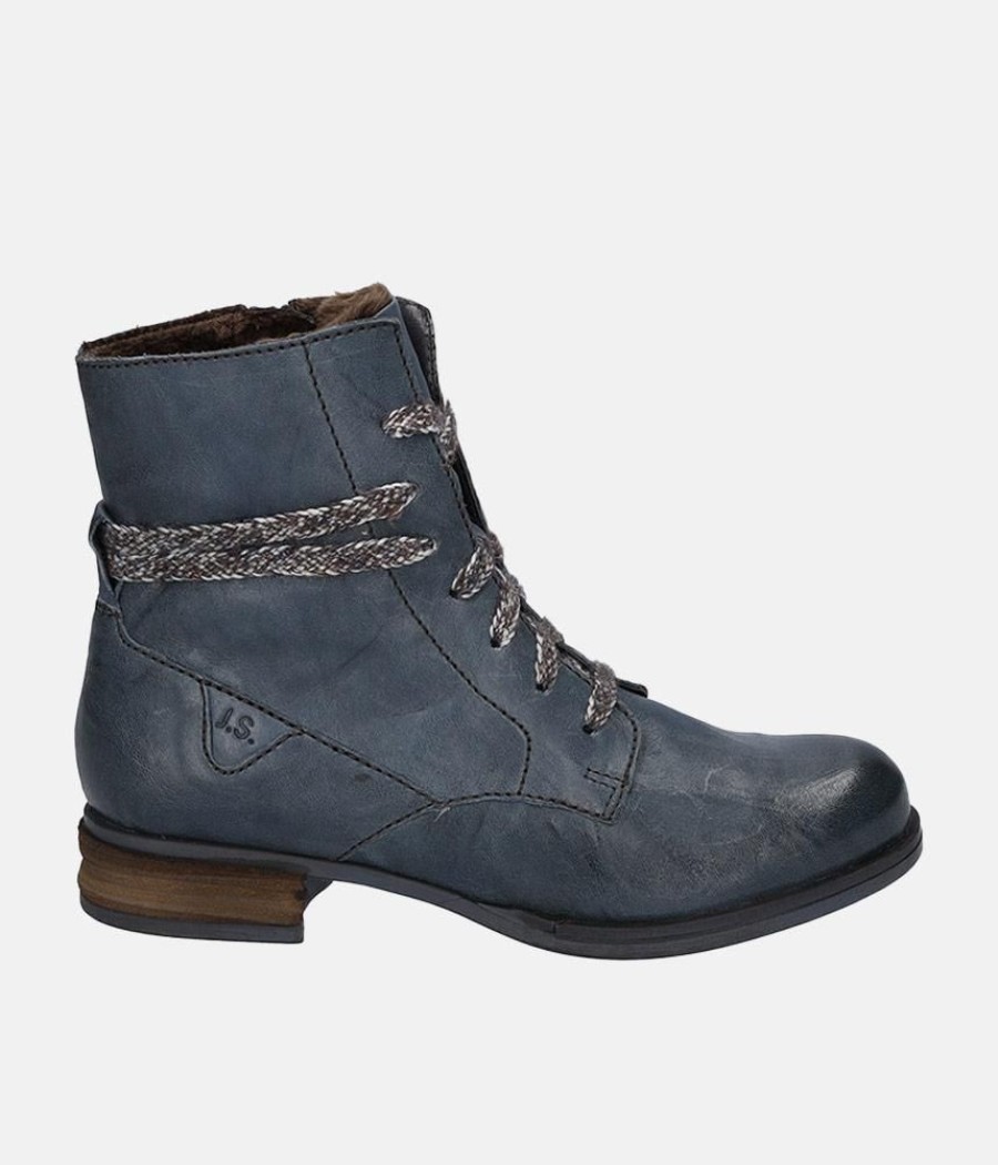 Josef Seibel Josef Seibel Stylish Blue Ankle Boots Clearance