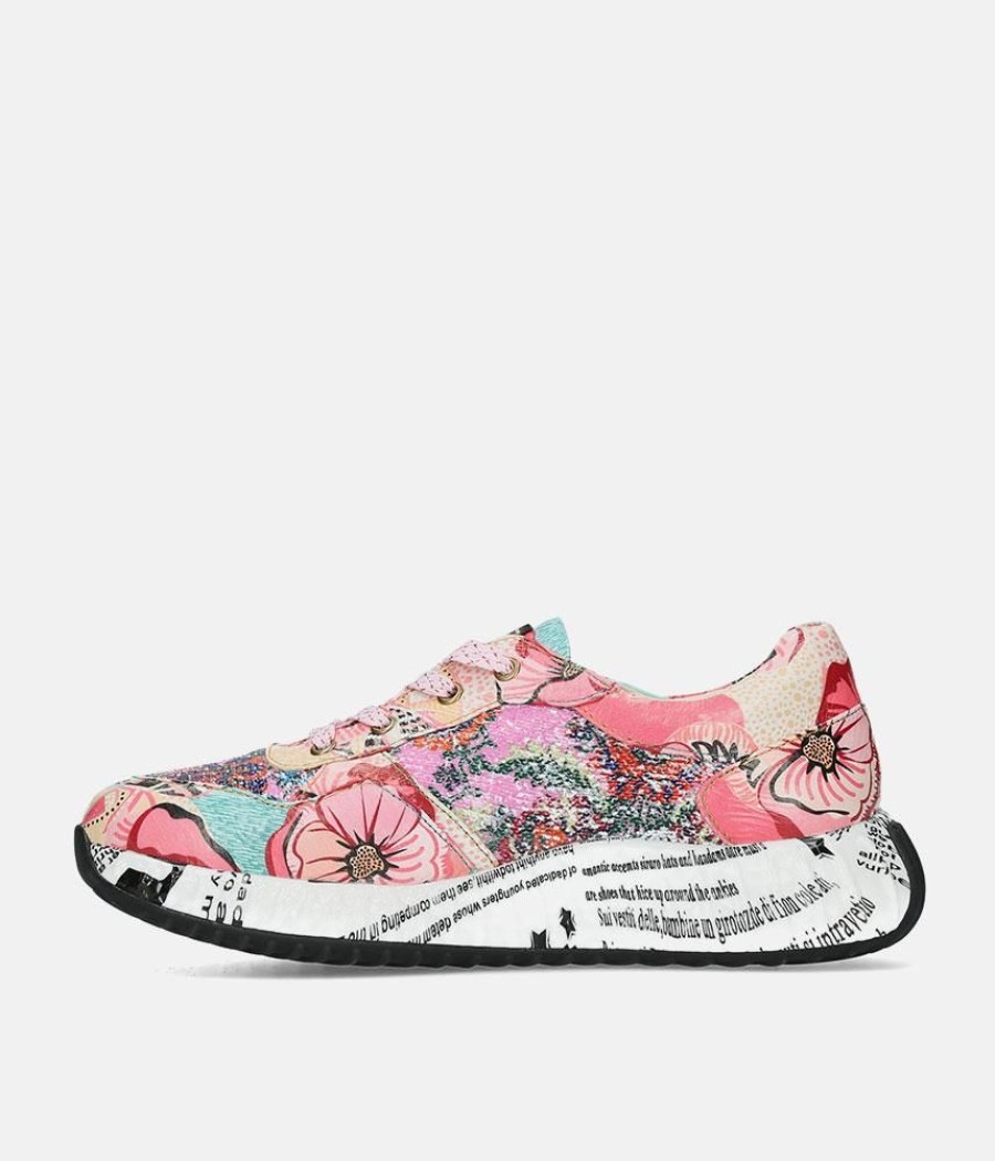 Laura Vita Laura Vita Pretty Pink Multi Colour Fashion Trainer Hot