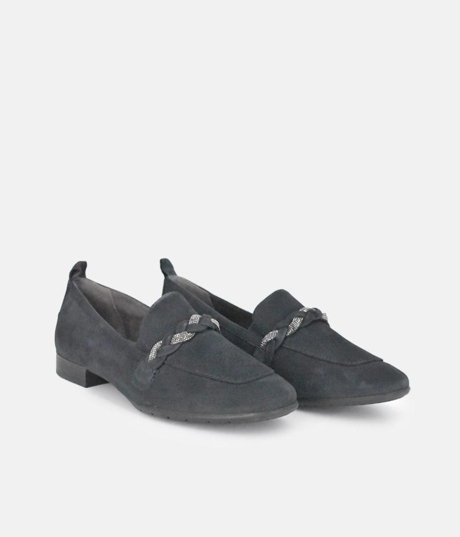 Tamaris Tamaris Beautiful Navy Suede Loafers Online