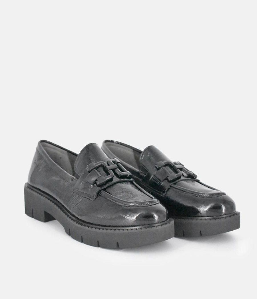 Tamaris Tamaris Stylish Black Patent Shoes Hot