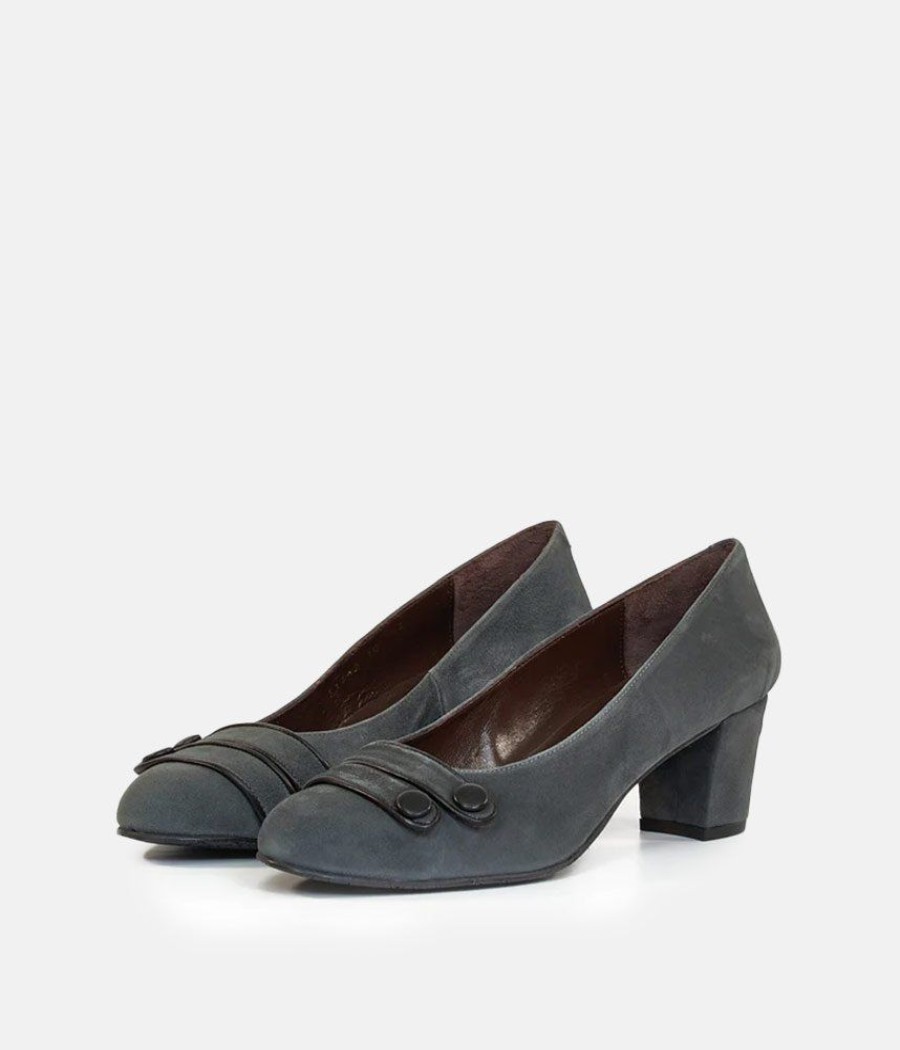 Cinderella Shoes Brenda Zaro Premium Grey Suede Heels Online