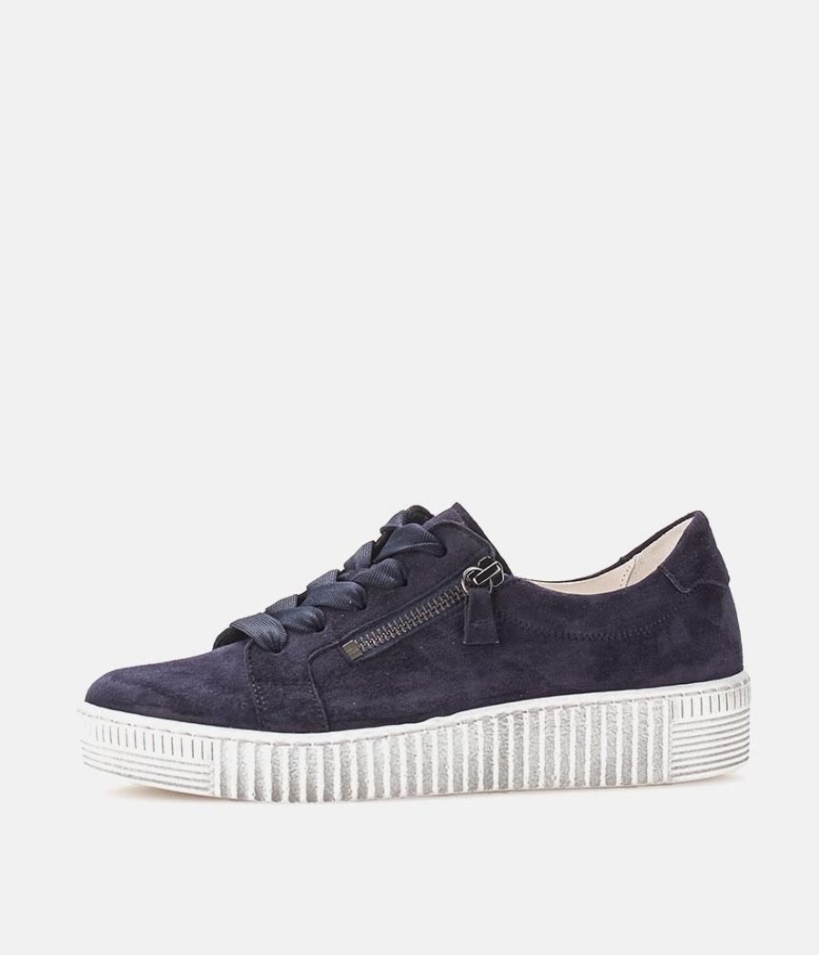 Gabor Gabor Chunky Navy Suede Trainers Online