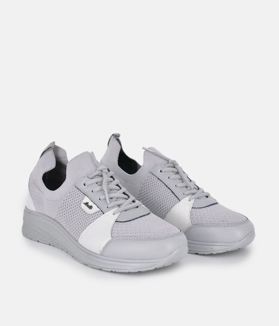 Forelli Forelli Ice Grey Orthopedic Comfort Sneakers Online