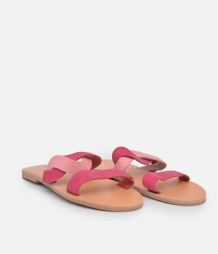 Glaritis Glaritis Cut Pink Twist Sandals New