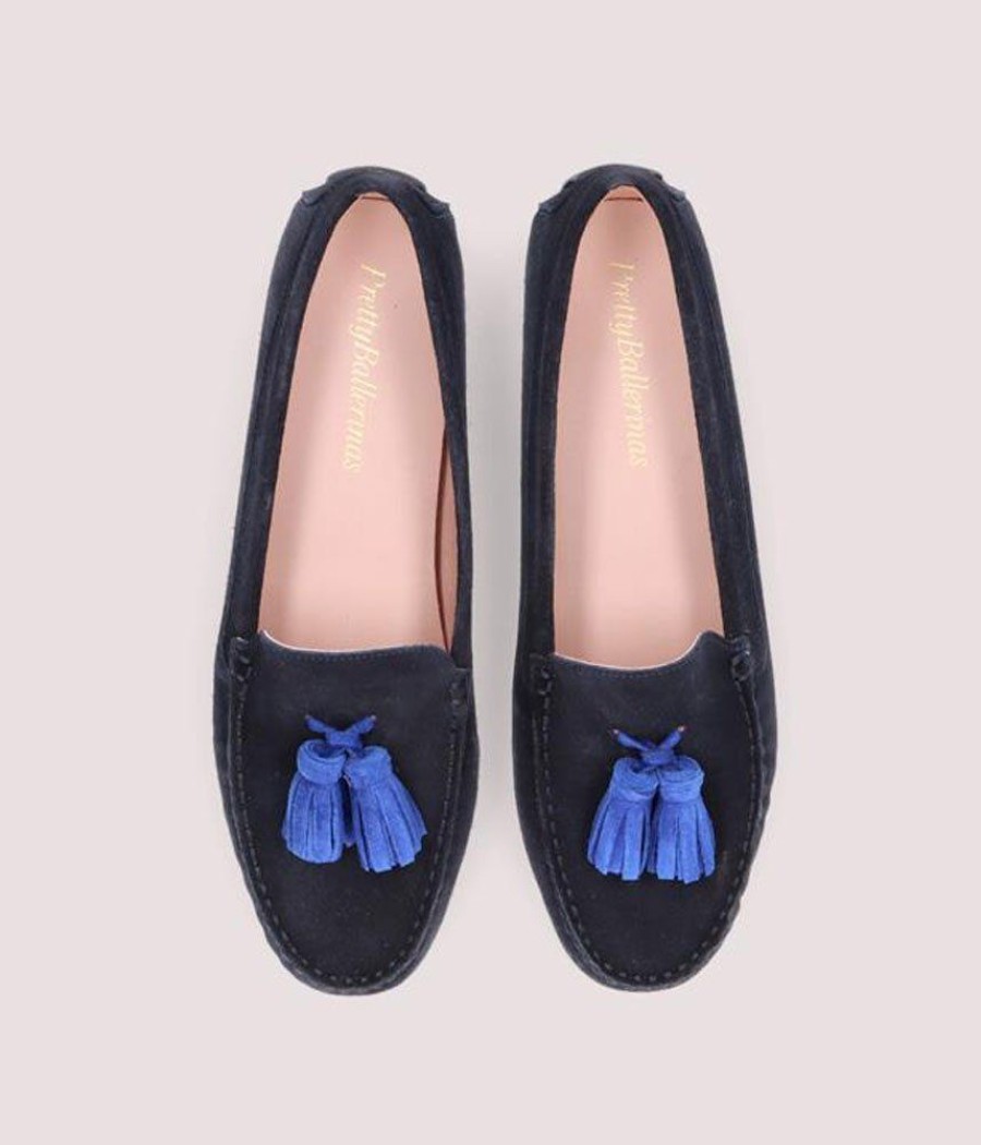 Pretty Ballerina Pretty Ballerinas Stylish Navy Moccasins Clearance