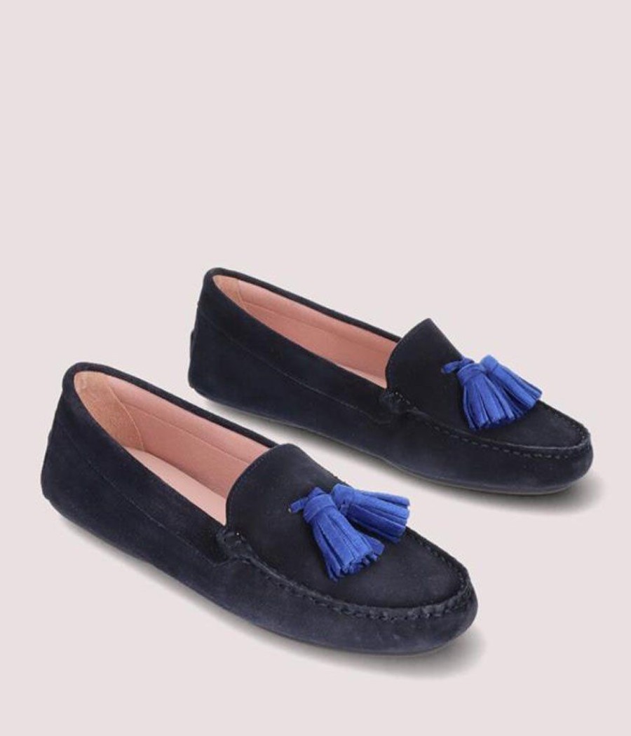 Pretty Ballerina Pretty Ballerinas Stylish Navy Moccasins Clearance