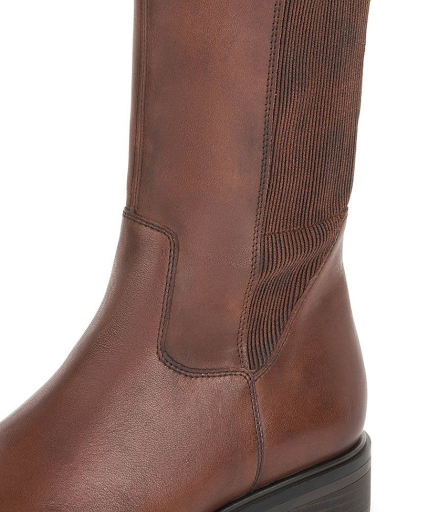 Remonte Remonte Versatile Long Brown Leather Boots Wholesale