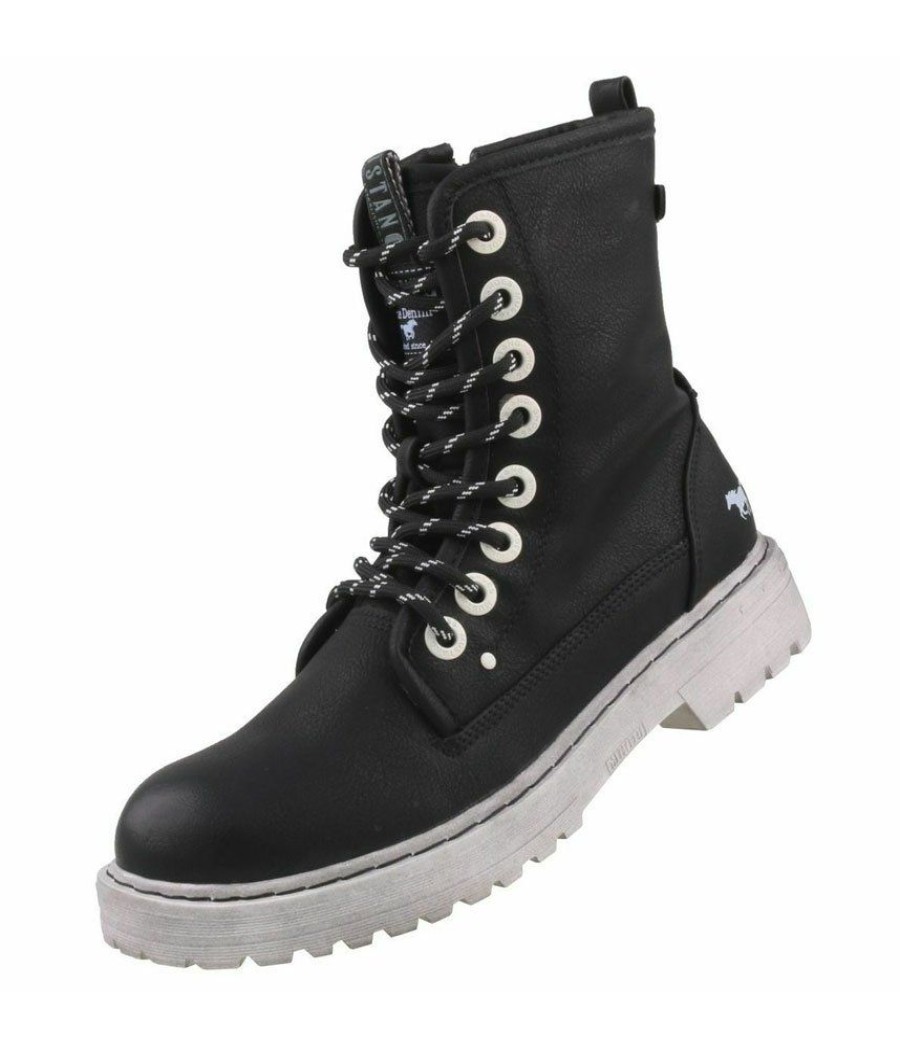 Mustang Mustang Fab Black Combi Ankle Boots Hot