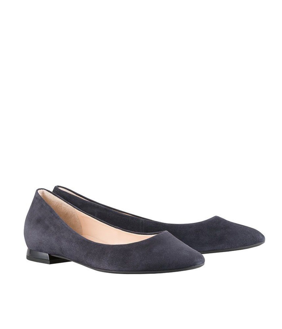 Hogl Hogl Timeless Ocean Suede Ballerina Clearance