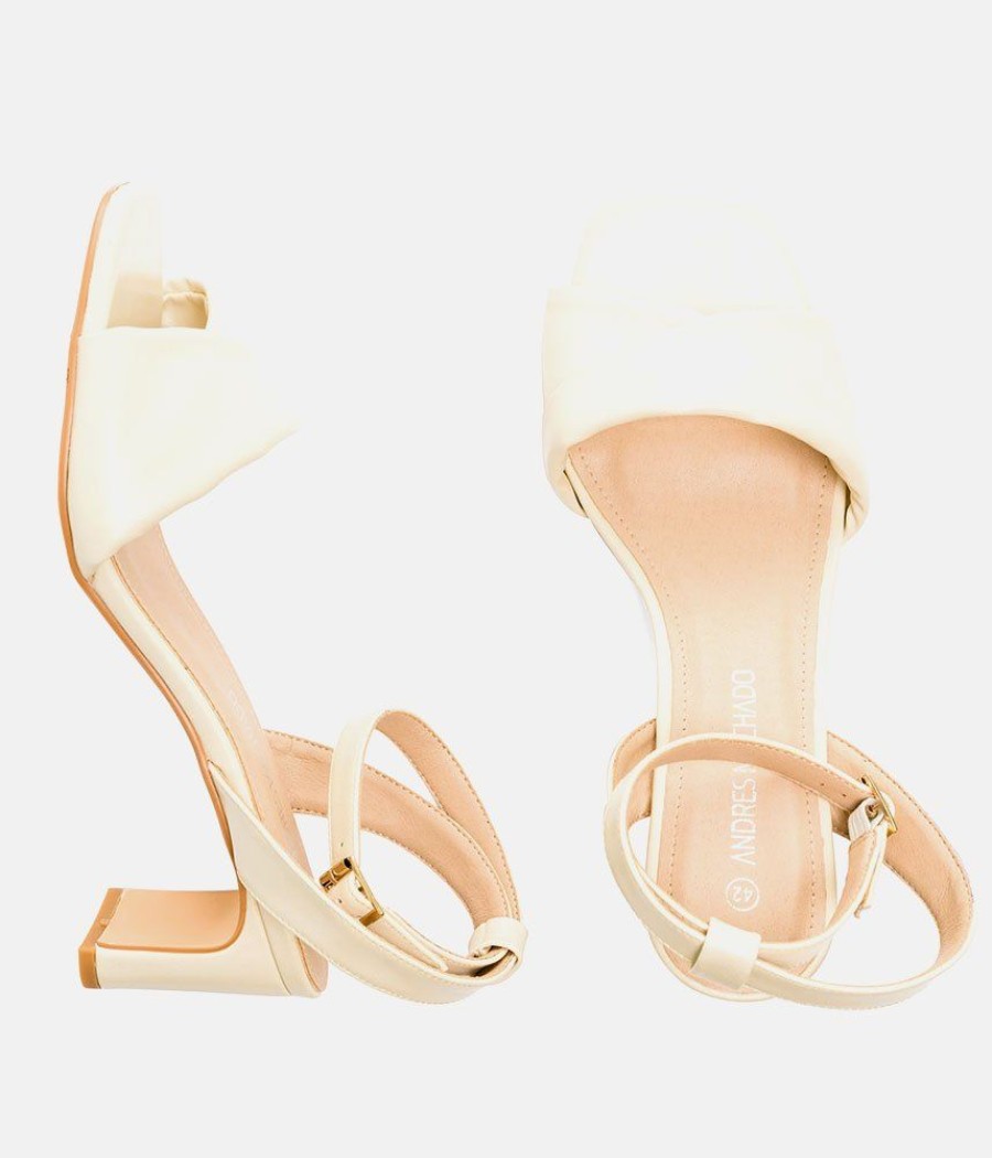 Andres Machado Versatile Beige Occasion Leather Sandals Best