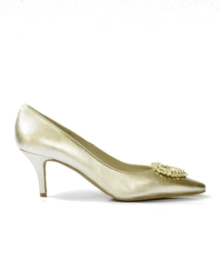 Cinderella Shoes Glamorous Metallic Gold Cinderella Heels New